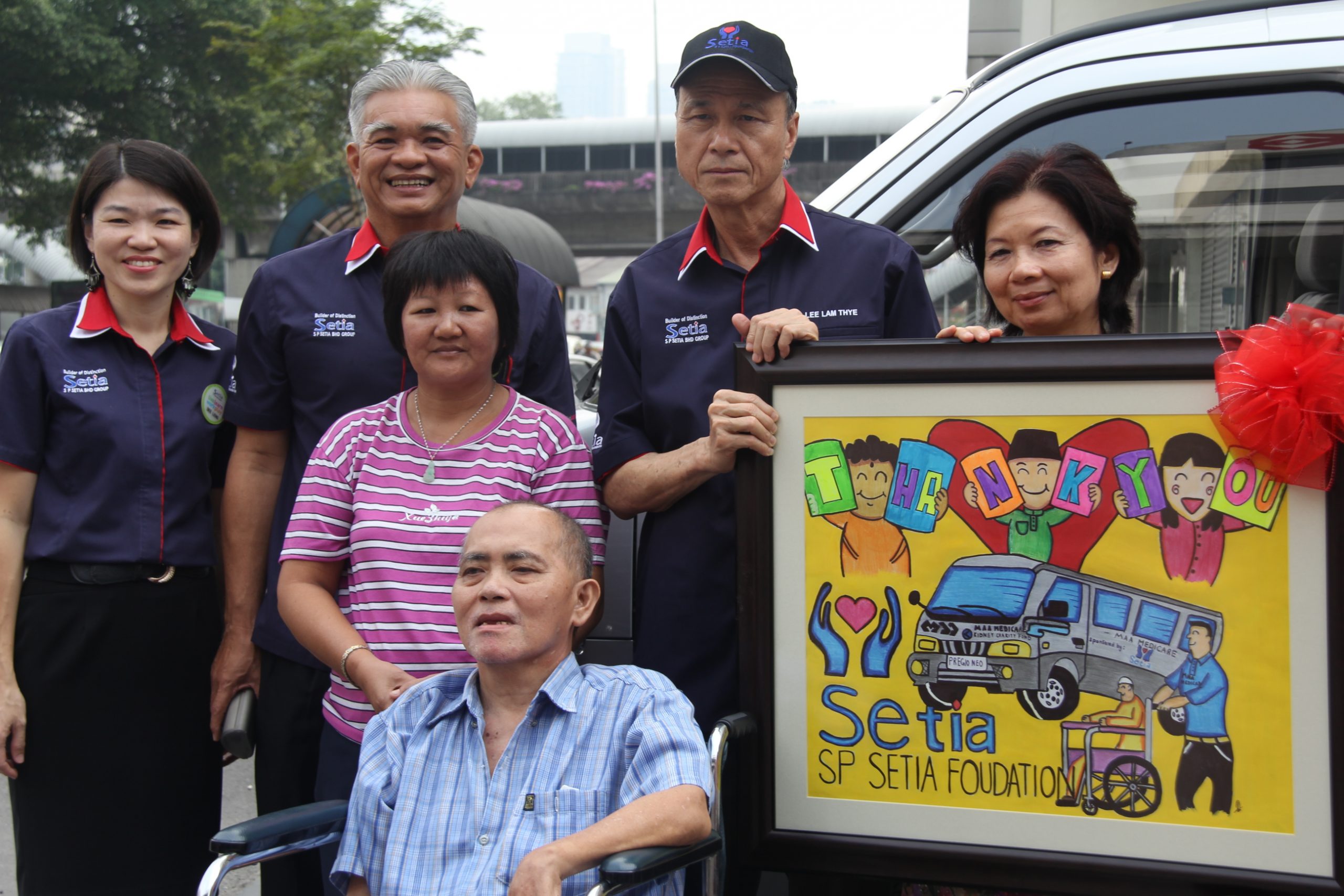 Gift of van to ferry dialysis patients for treatment